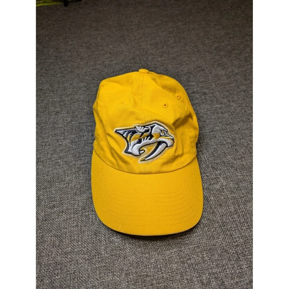 Nashville Predators NHL Hat '47 Yellow Strapback Baseball‎ Trucker Hockey Cap